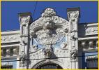 Art Nouveau Building <BR> Roof Top Figures